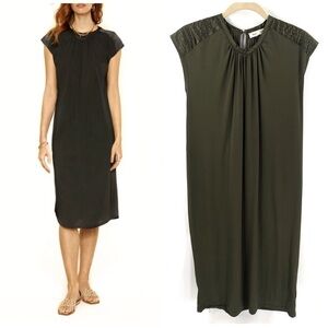 Heartloom Rubie Midi Dress Womens XS Jersey Stretch Minimalist Capsule Comfy